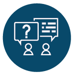 two people asking questions and getting answers