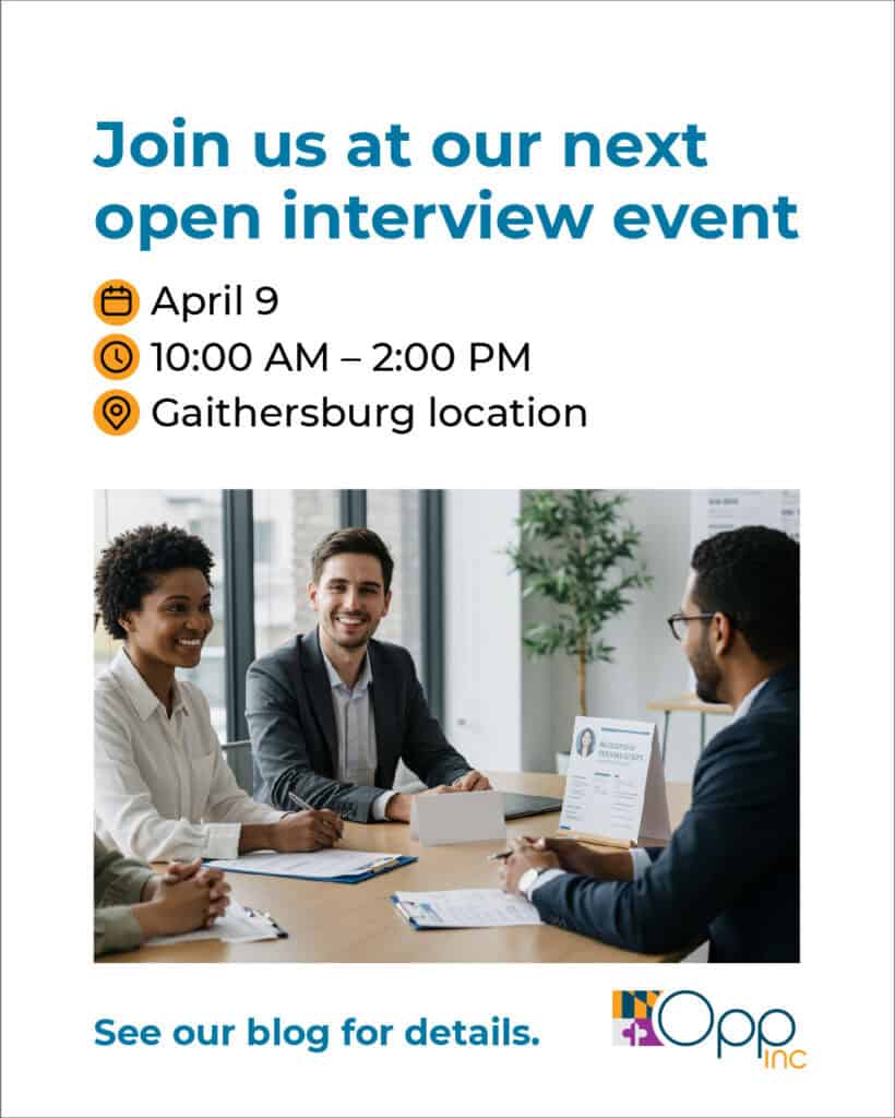 Join us at our next open interview event flyer