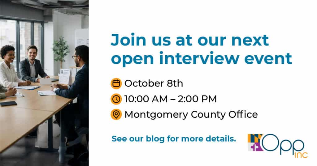 Hiring event October 8th at Montgomery County office
